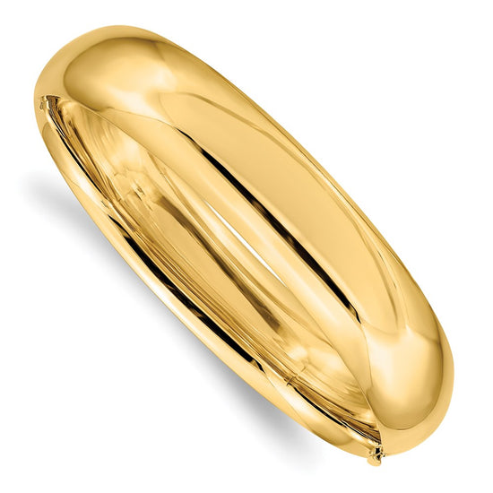 Gold High Polished Hinged Bangles