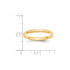 Half-Round Band — 2.5 mm
