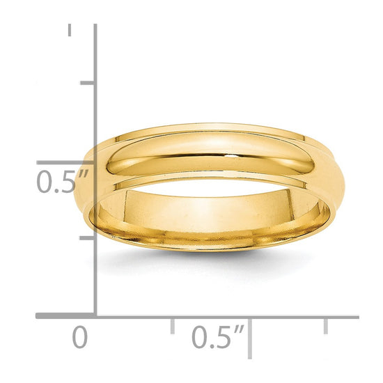 Half Round with Edge Band — 5 mm