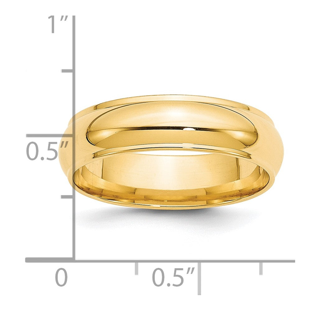 Half Round with Edge Band — 6 mm