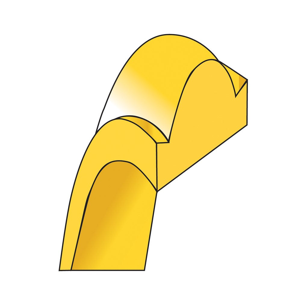 Half Round with Edge Band — 6 mm