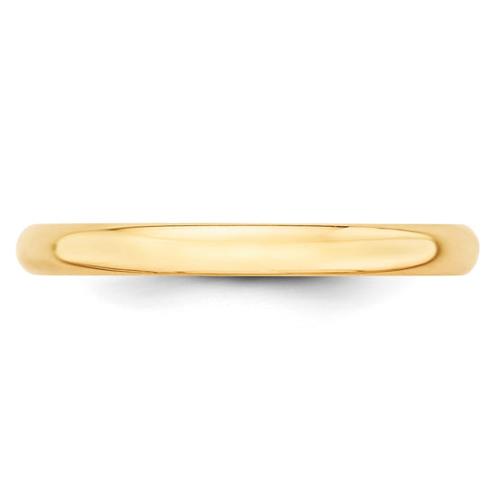 Half Round Lightweight Band — 2.5 mm