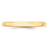 Half Round Lightweight Band — 2.5 mm