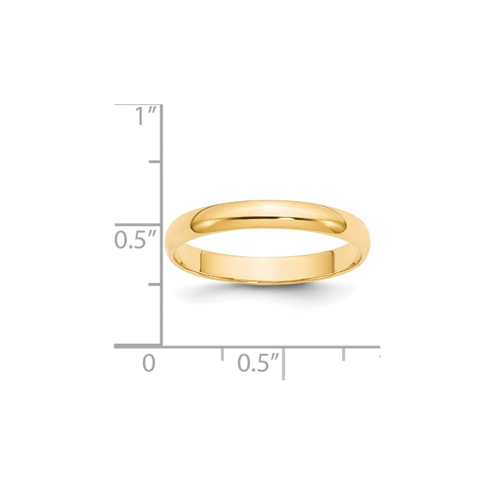 Half Round Lightweight Band — 3 mm
