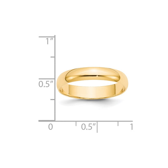 Half Round Lightweight Band — 4 mm