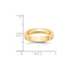 Half Round Lightweight Band — 4 mm