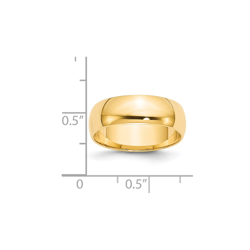 Half Round Lightweight Band — 6 mm