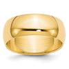 Half Round Lightweight Band — 7 mm