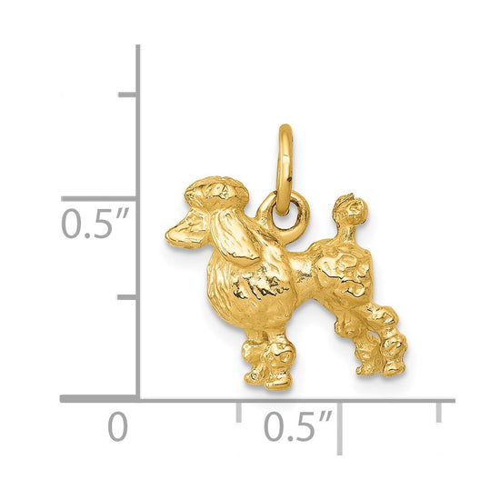 Gold Polished Dog Pendants