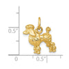 Gold Polished Dog Pendants