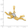 Gold Polished Scuba Pendants