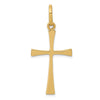 14k Polished Cross Pendant
