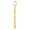 Gold Polished Latin Cross Pendant