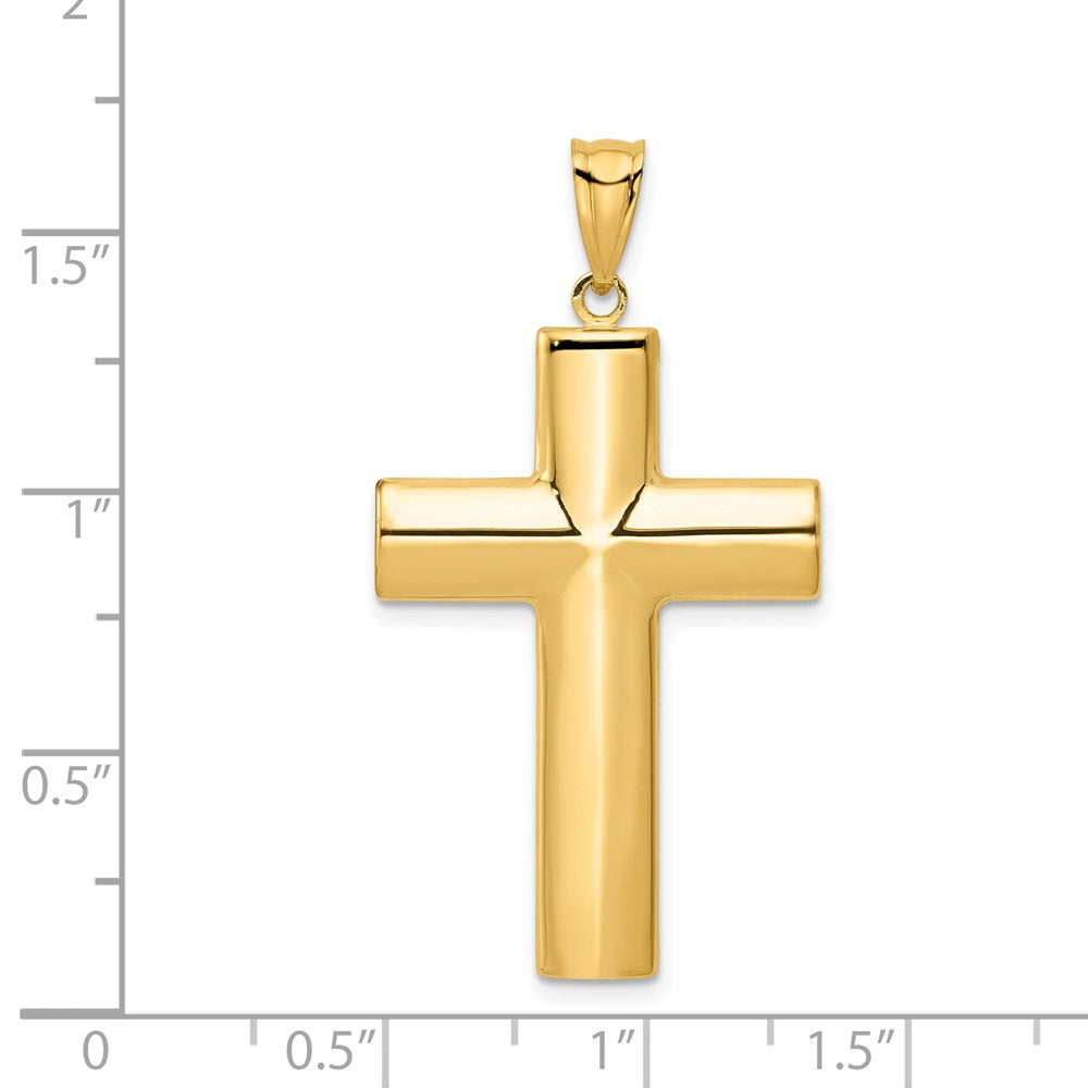 Gold Polished Latin Cross Pendant