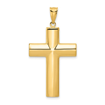 Gold Polished Latin Cross Pendant