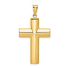14k Hollow Cross Pendant