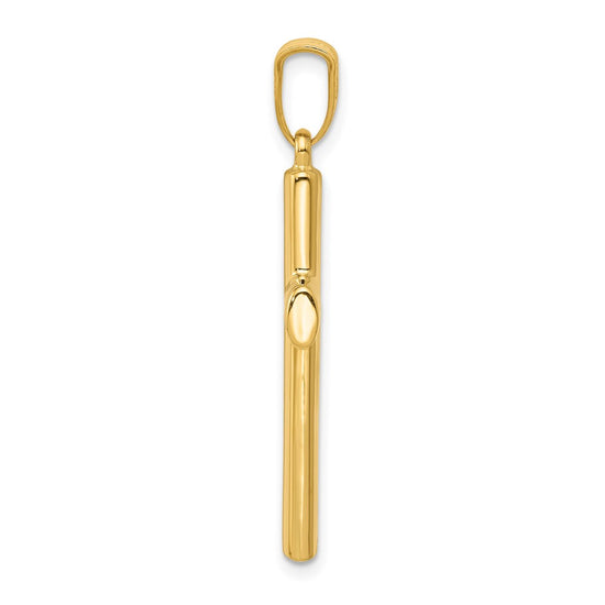 Gold Polished Latin Cross Pendant