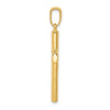 Gold Polished Latin Cross Pendant