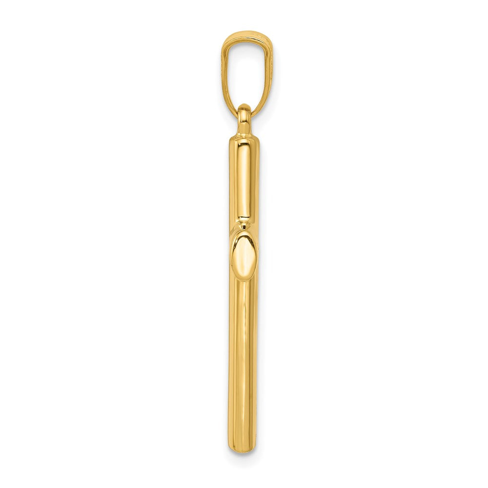 Gold Polished Latin Cross Pendant