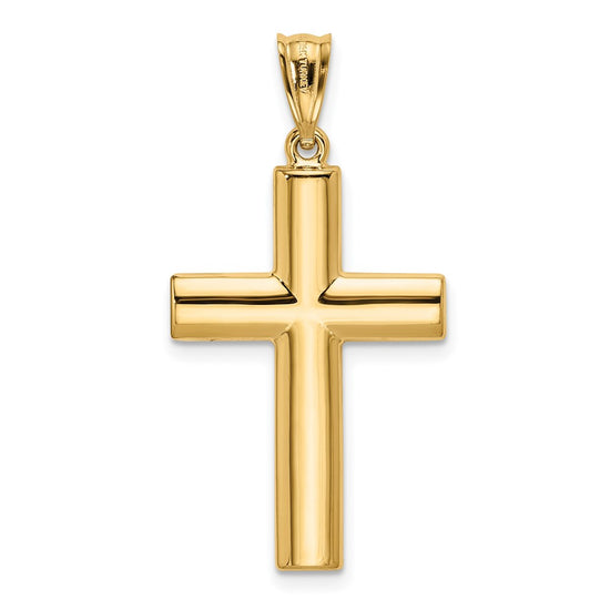 Gold Polished Latin Cross Pendant