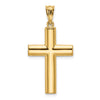 Gold Polished Latin Cross Pendant
