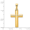 Gold Polished Latin Cross Pendant