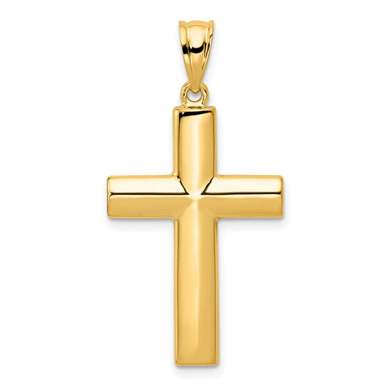 Gold Polished Latin Cross Pendant