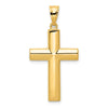 Gold Polished Latin Cross Pendant