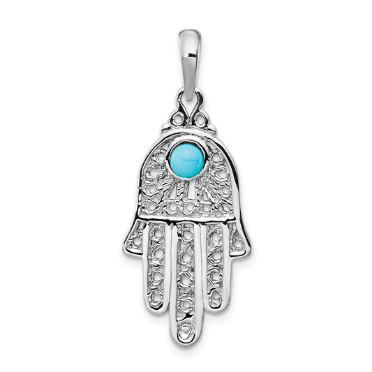 Gold Hamsa Pendant