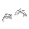Gold Dolphin Post Earrings