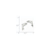 Gold Dolphin Post Earrings