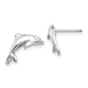 Gold Dolphin Post Earrings