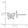 Gold Butterfly Post Earrings