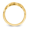 Gold Polished Infinity Rings