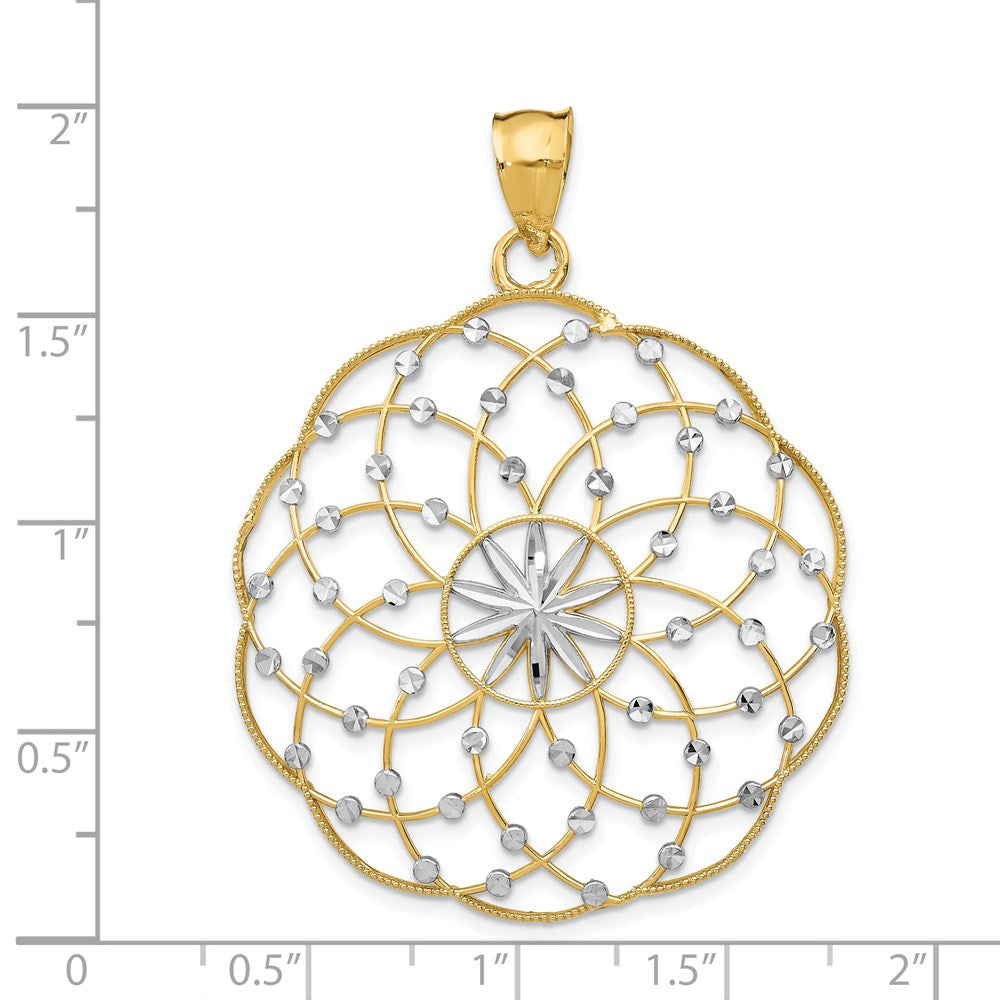 Gold Polished Filigree Pendants