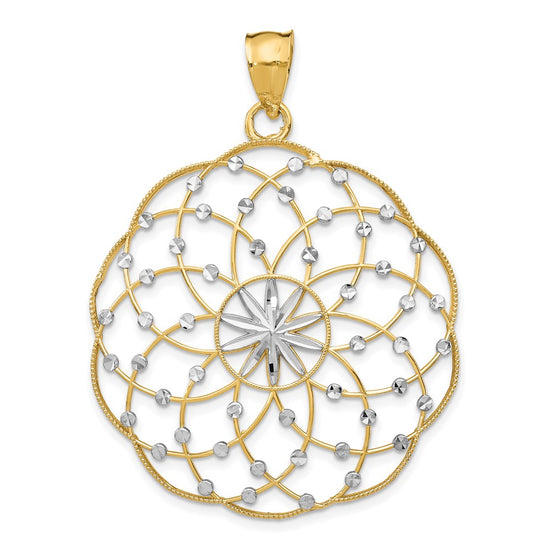 Gold Polished Filigree Pendants