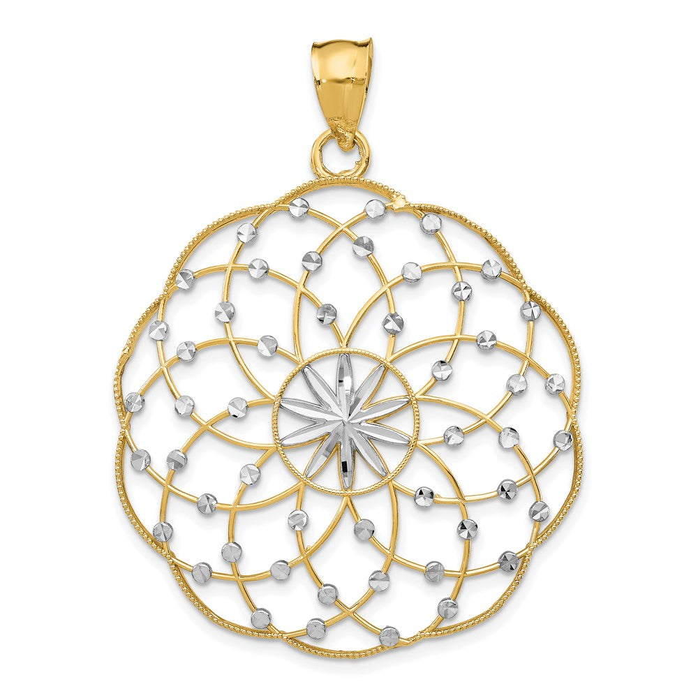 Gold Polished Filigree Pendants