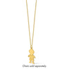 14k Satin Boy Charm