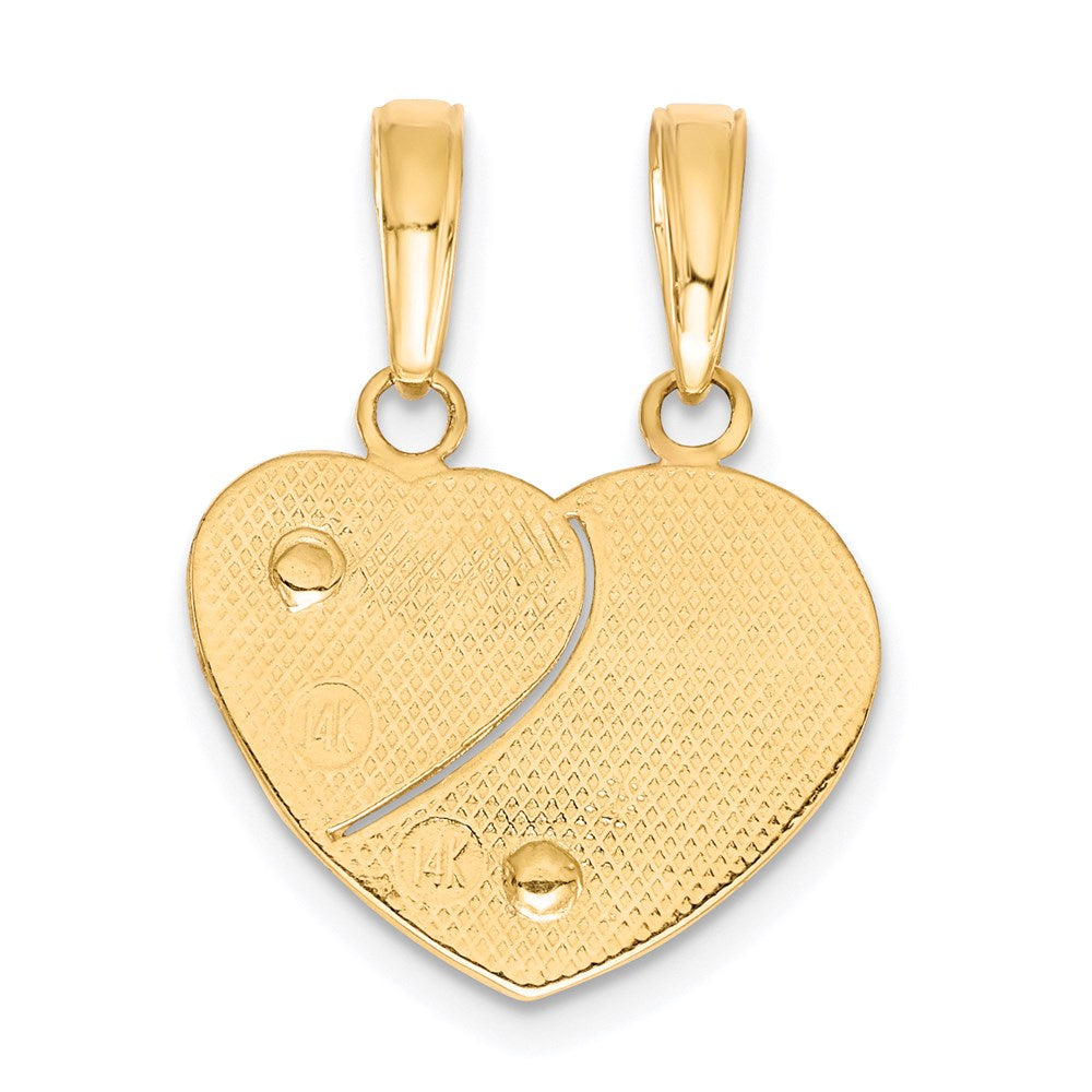Gold Two-tone 2-Piece Break-apart MOMMY/ME Pendant