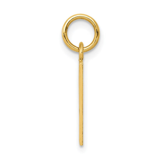 14k Enameled Ace of Spades Card Charm