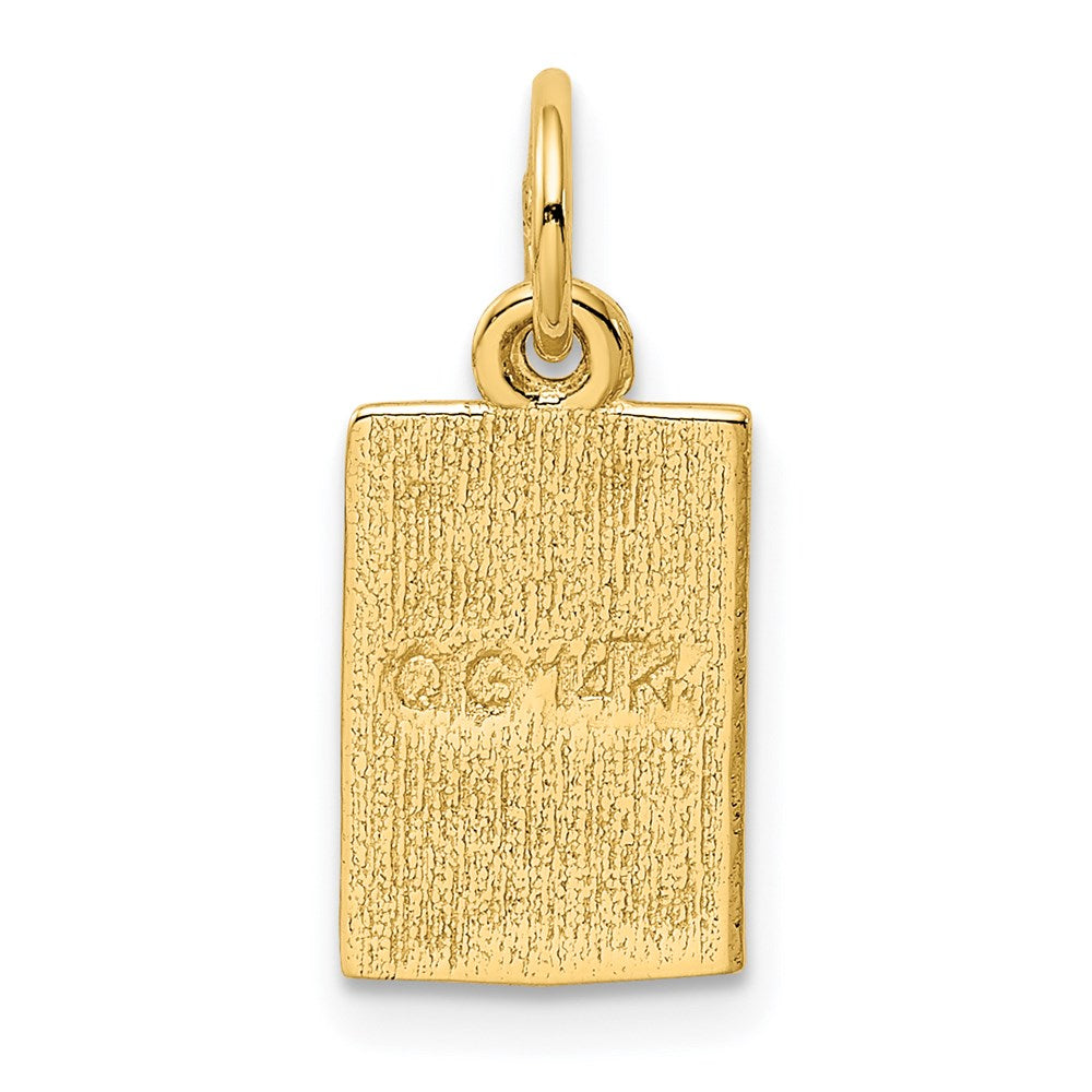 Gold Polished Ace Pendants