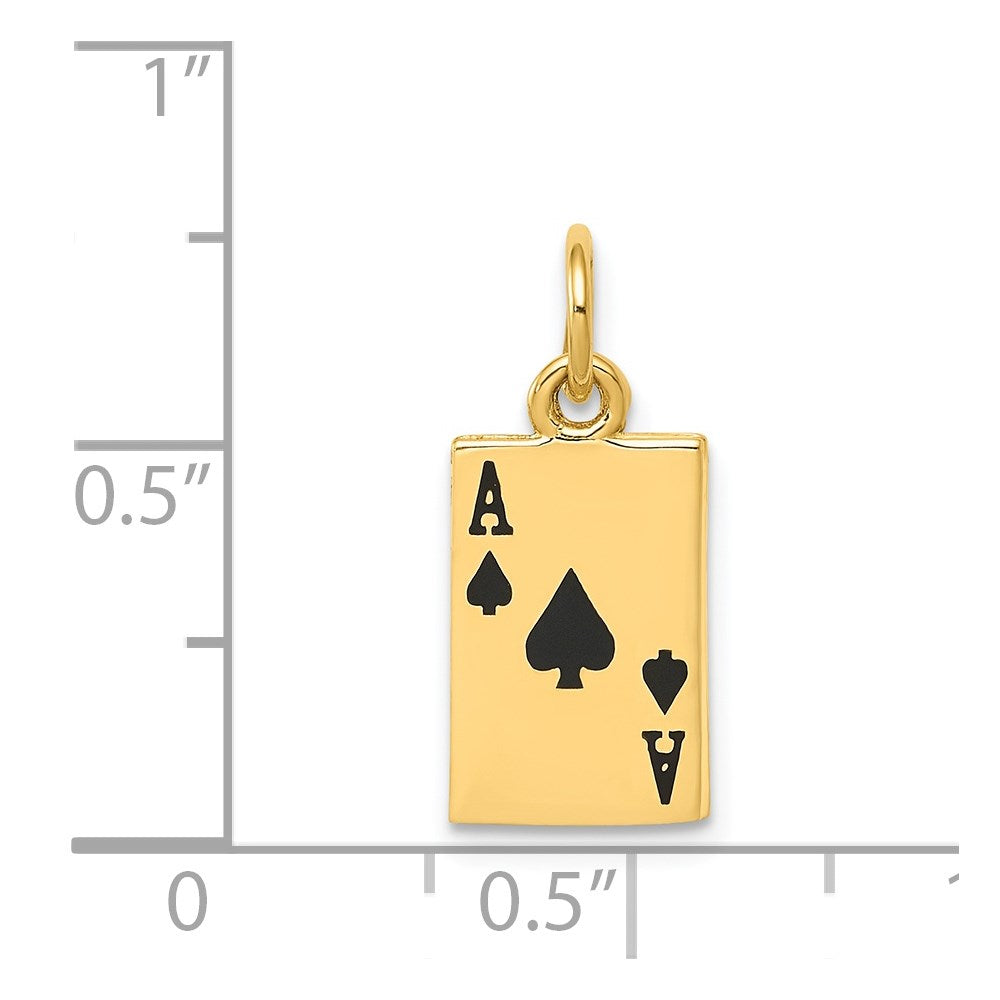 Gold Polished Ace Pendants