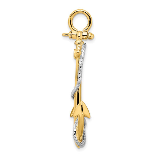 Gold Polished Anchor Pendants