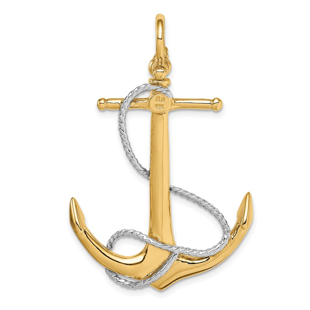 Gold Polished Anchor Pendants