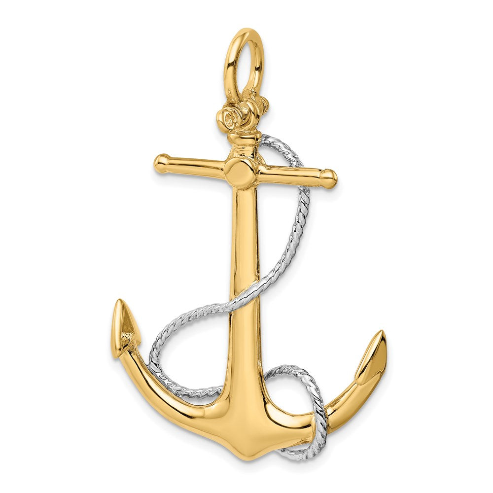 Gold Polished Anchor Pendants