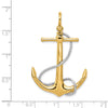 Gold Polished Anchor Pendants