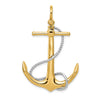 Gold Polished Anchor Pendants
