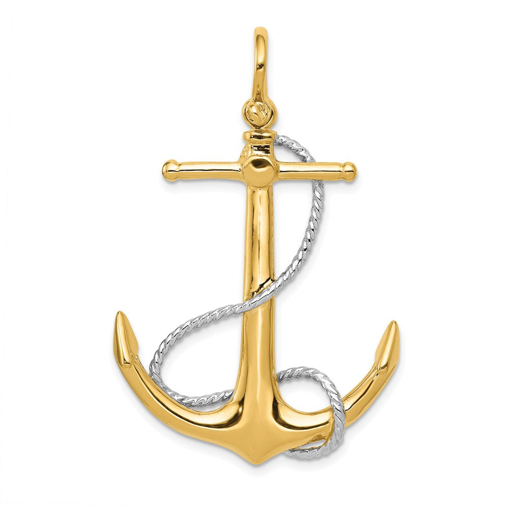 Gold Polished Anchor Pendants
