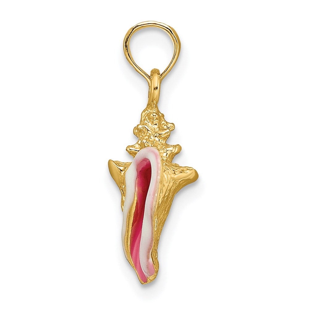 Gold Polished Sea Shell Pendants