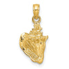 Gold Polished Sea Shell Pendants